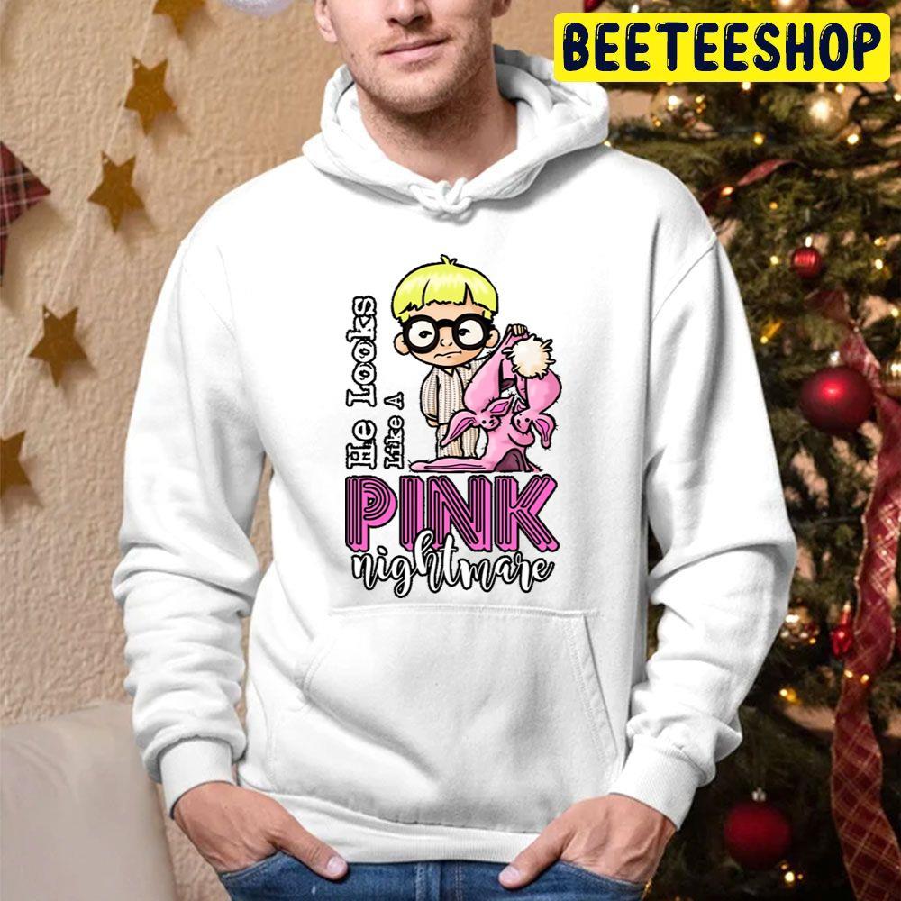 Like A Pink Nightmare A Christmas Story Beeteeshop Trending Unisex Hoodie Like A Pink Nightmare A Christmas Story Beeteeshop Trending Unisex Hoodie