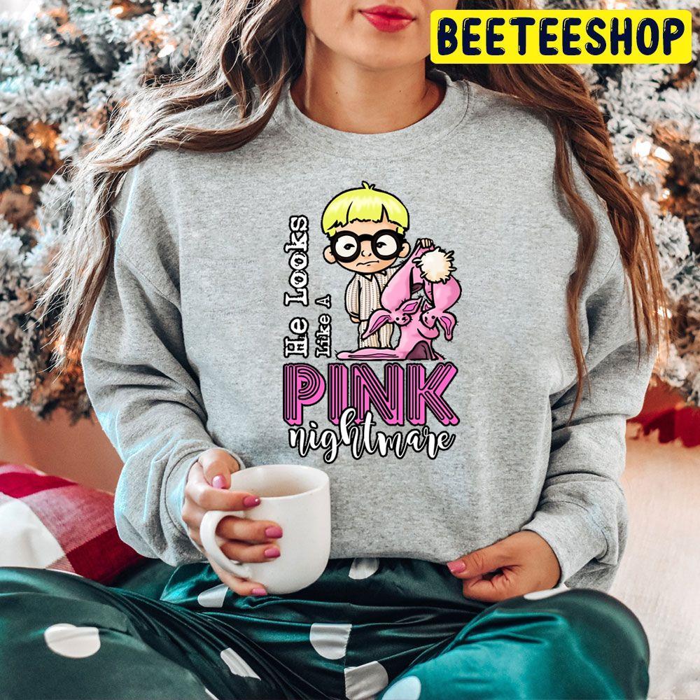 Like A Pink Nightmare A Christmas Story Beeteeshop Trending Unisex Hoodie Like A Pink Nightmare A Christmas Story Beeteeshop Trending Unisex Hoodie