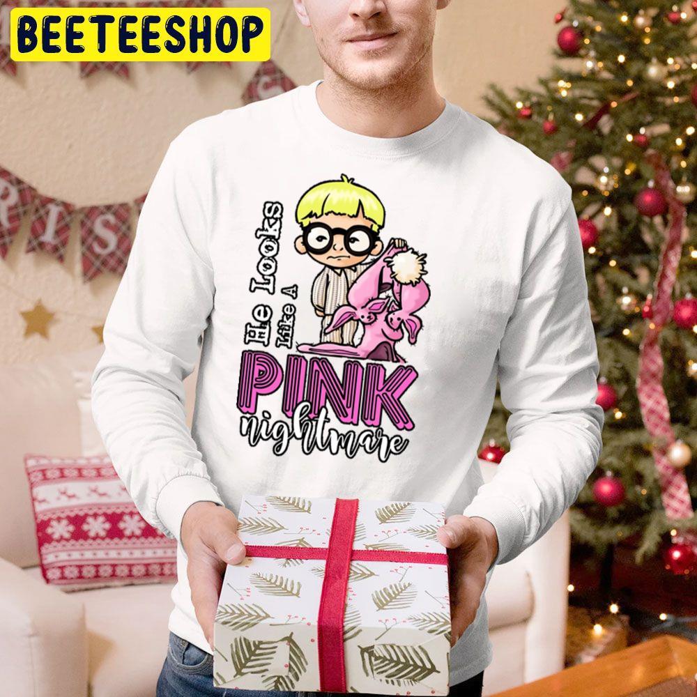 Like A Pink Nightmare A Christmas Story Beeteeshop Trending Unisex Hoodie Like A Pink Nightmare A Christmas Story Beeteeshop Trending Unisex Hoodie