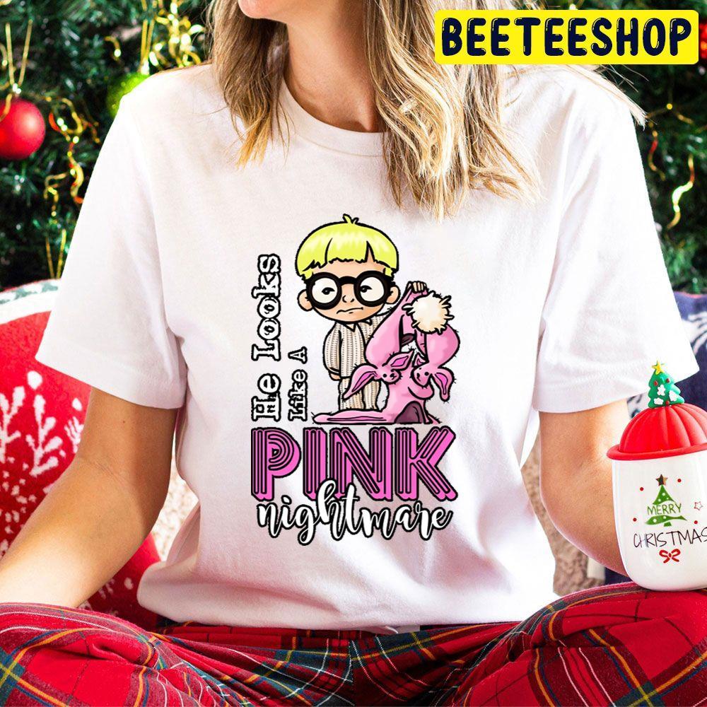 Like A Pink Nightmare A Christmas Story Beeteeshop Trending Unisex Hoodie Like A Pink Nightmare A Christmas Story Beeteeshop Trending Unisex Hoodie