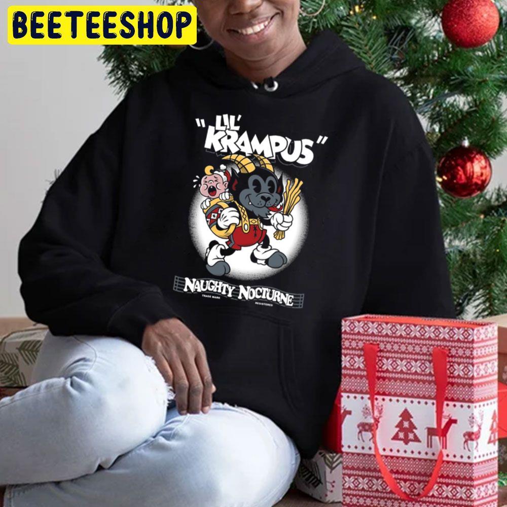Lil Cartoon Christmas Creepy Cute Rubber Hose Krampus Beeteeshop Trending Unisex Hoodie Lil Cartoon Christmas Creepy Cute Rubber Hose Krampus Beeteeshop Trending Unisex Hoodie