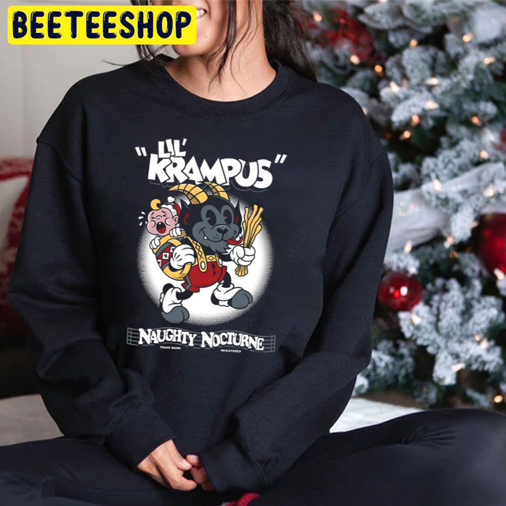 Lil Cartoon Christmas Creepy Cute Rubber Hose Krampus Beeteeshop Trending Unisex Hoodie Lil Cartoon Christmas Creepy Cute Rubber Hose Krampus Beeteeshop Trending Unisex Hoodie