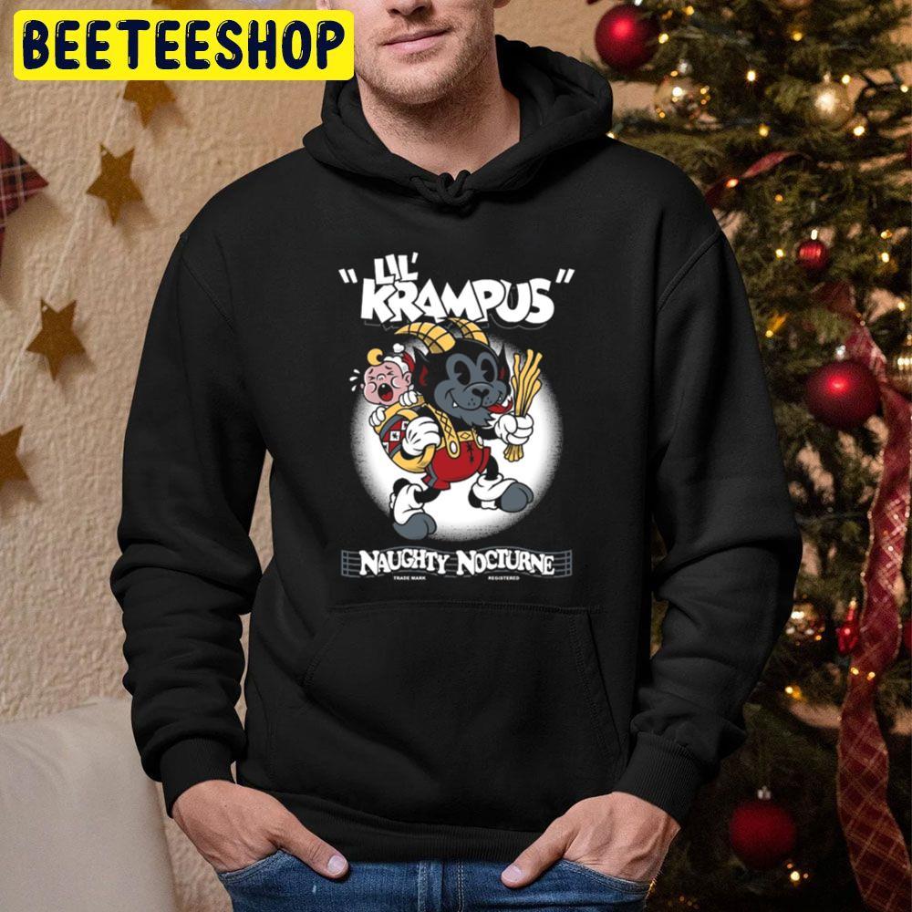 Lil Cartoon Christmas Creepy Cute Rubber Hose Krampus Beeteeshop Trending Unisex Hoodie Lil Cartoon Christmas Creepy Cute Rubber Hose Krampus Beeteeshop Trending Unisex Hoodie