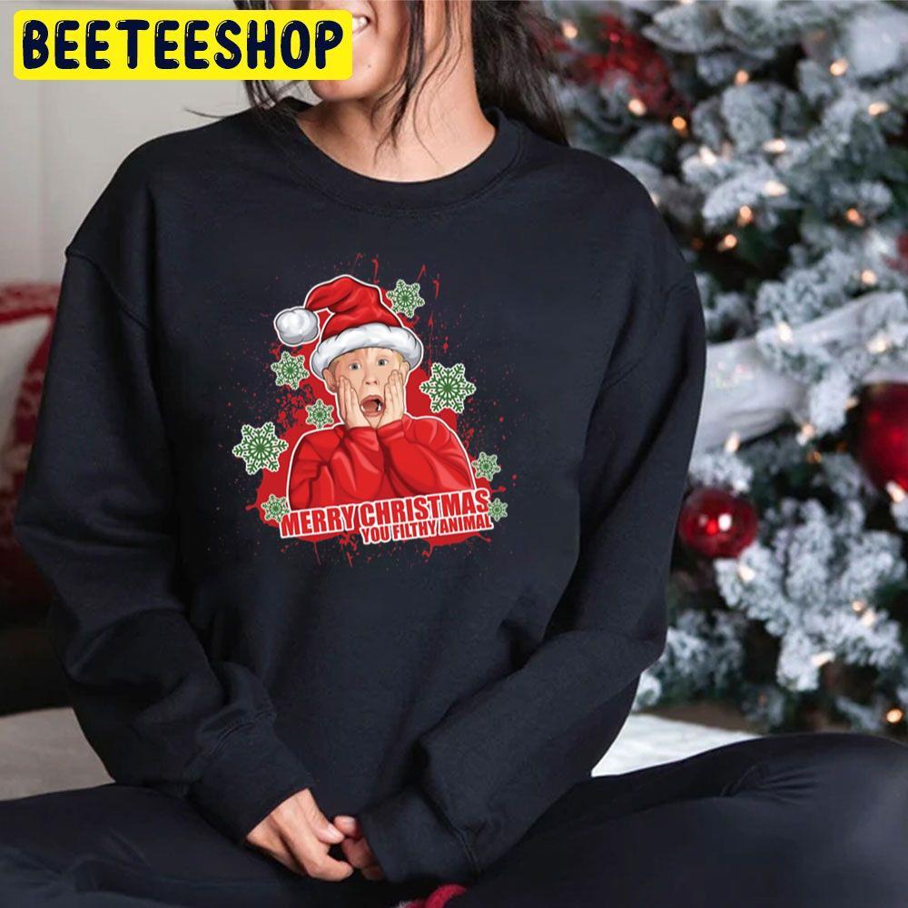 Merry Christmas Home Alone Beeteeshop Trending Unisex Sweatshirt Merry Christmas Home Alone Beeteeshop Trending Unisex Sweatshirt