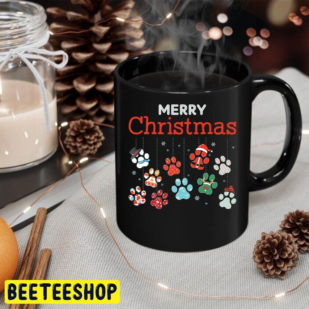 Merry Christmas Paws Beeteeshop Trending Unisex Hoodie Merry Christmas Paws Beeteeshop Trending Unisex Hoodie