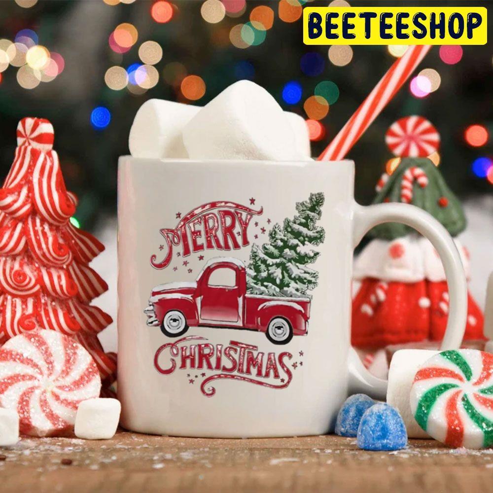 Merry Christmas Rustic Truck Beeteeshop Trending Unisex Hoodie Merry Christmas Rustic Truck Beeteeshop Trending Unisex Hoodie