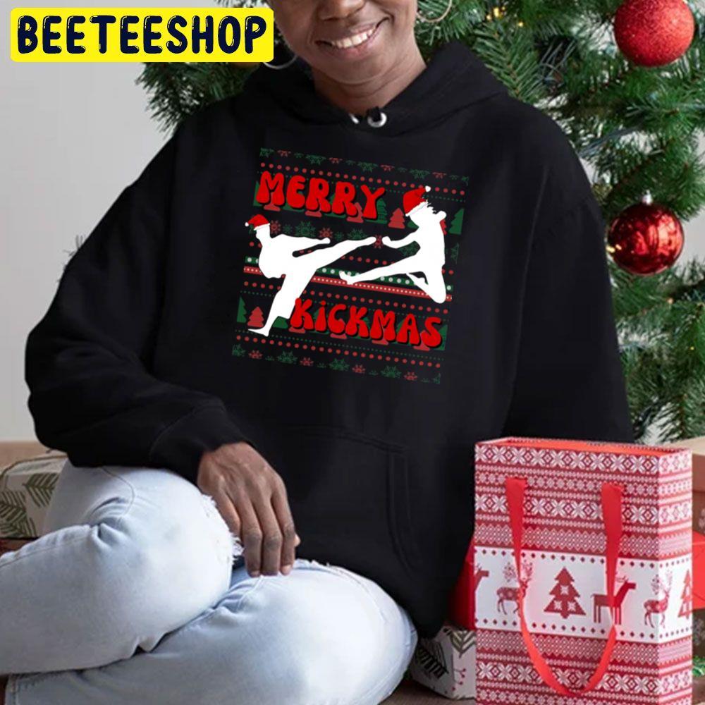 Merry Kickmas Christmas Beeteeshop Trending Unisex Hoodie Merry Kickmas Christmas Beeteeshop Trending Unisex Hoodie