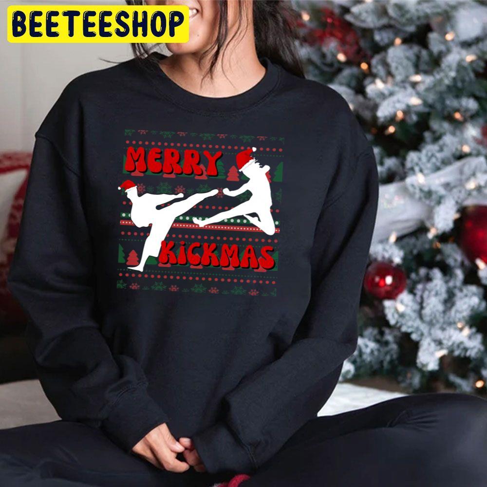 Merry Kickmas Christmas Beeteeshop Trending Unisex Hoodie Merry Kickmas Christmas Beeteeshop Trending Unisex Hoodie