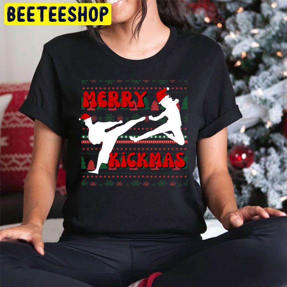 Merry Kickmas Christmas Beeteeshop Trending Unisex Hoodie Merry Kickmas Christmas Beeteeshop Trending Unisex Hoodie