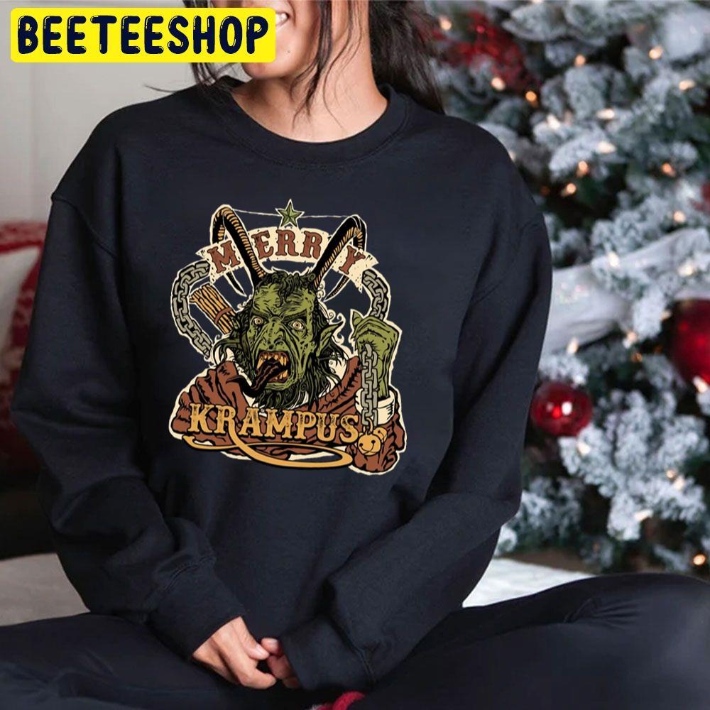 Merry Krampus Holiday Christmas Beeteeshop Trending Unisex Sweatshirt Merry Krampus Holiday Christmas Beeteeshop Trending Unisex Sweatshirt