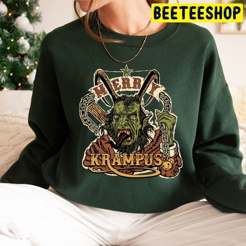 Merry Krampus Holiday Christmas Beeteeshop Trending Unisex Sweatshirt Merry Krampus Holiday Christmas Beeteeshop Trending Unisex Sweatshirt
