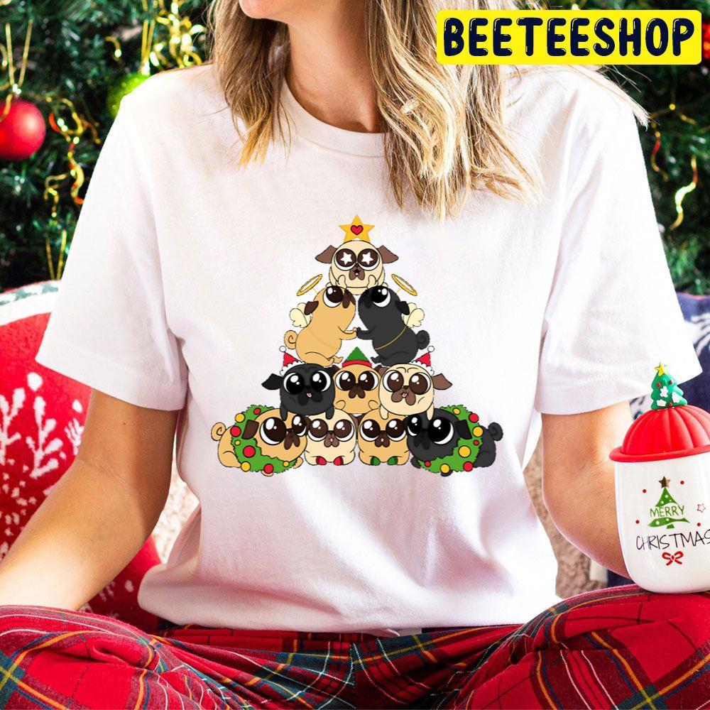 Merry Pugmas Christmas Beeteeshop Trending Unisex Hoodie Merry Pugmas Christmas Beeteeshop Trending Unisex Hoodie