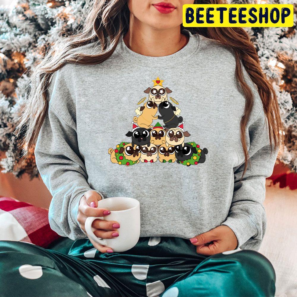 Merry Pugmas Christmas Beeteeshop Trending Unisex Hoodie Merry Pugmas Christmas Beeteeshop Trending Unisex Hoodie