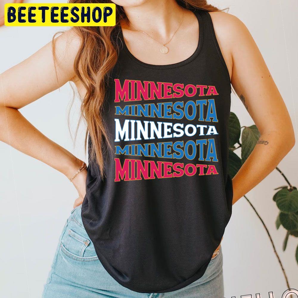 National Text Art Minnesota Timberwolves Unisex T-Shirt National Text Art Minnesota Timberwolves Unisex T-Shirt