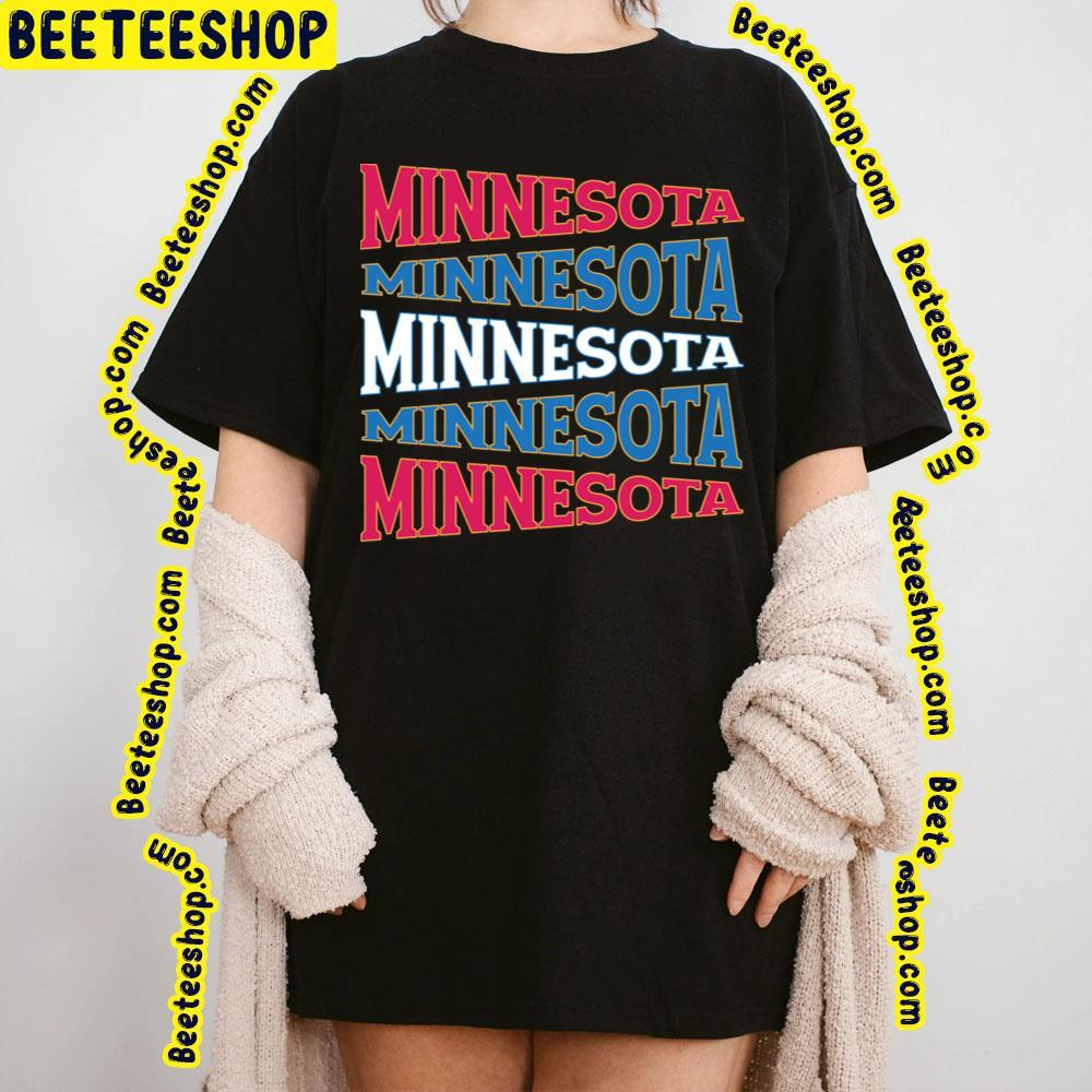 National Text Art Minnesota Timberwolves Unisex T-Shirt National Text Art Minnesota Timberwolves Unisex T-Shirt