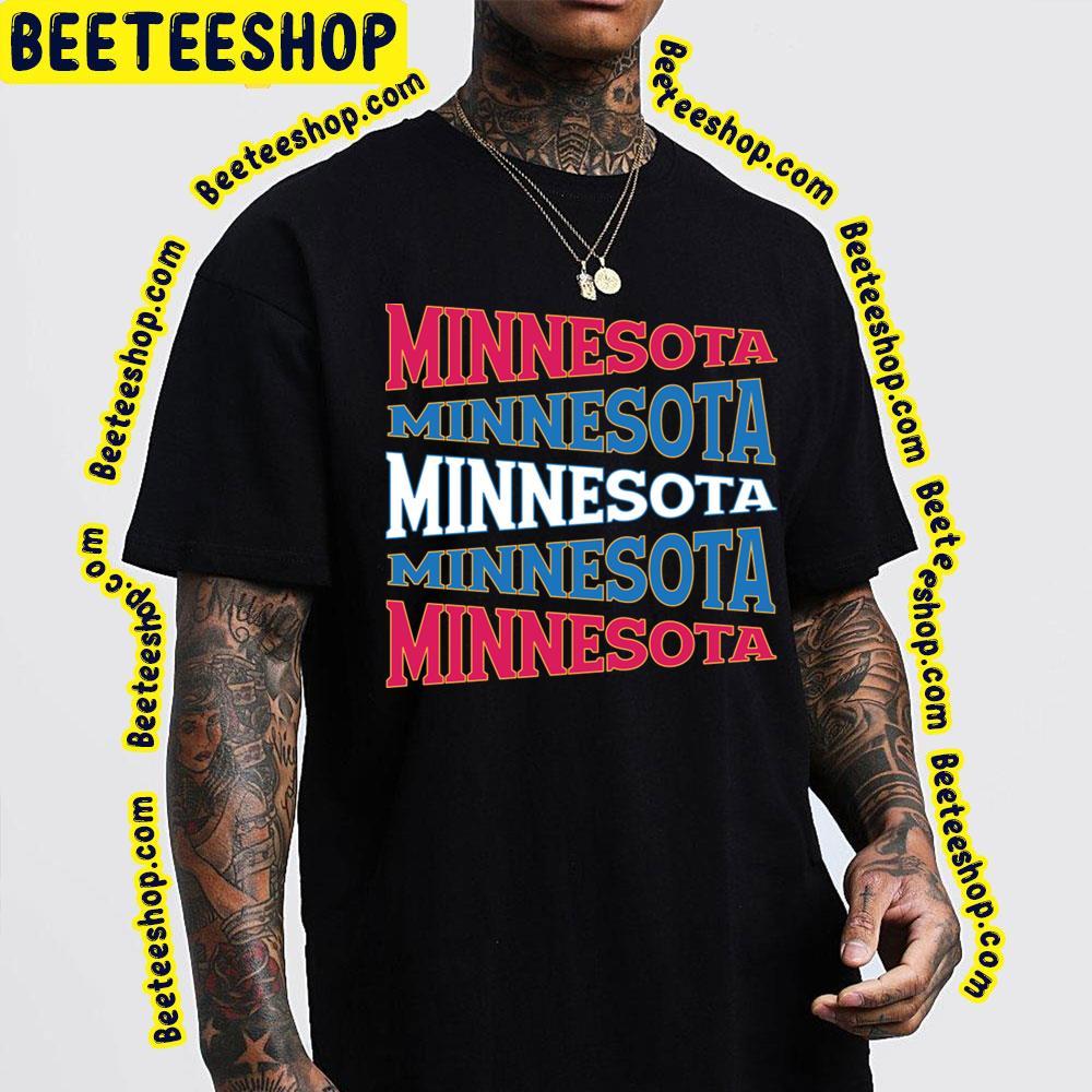 National Text Art Minnesota Timberwolves Unisex T-Shirt National Text Art Minnesota Timberwolves Unisex T-Shirt