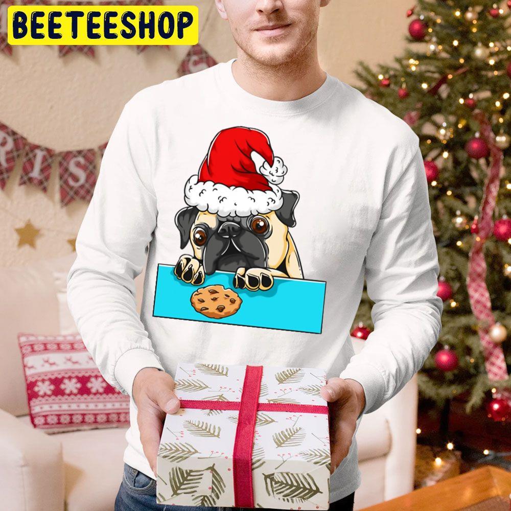 Pug Dog With Santa Claus Hat Funny Christmas Beeteeshop Trending Unisex Hoodie Pug Dog With Santa Claus Hat Funny Christmas Beeteeshop Trending Unisex Hoodie