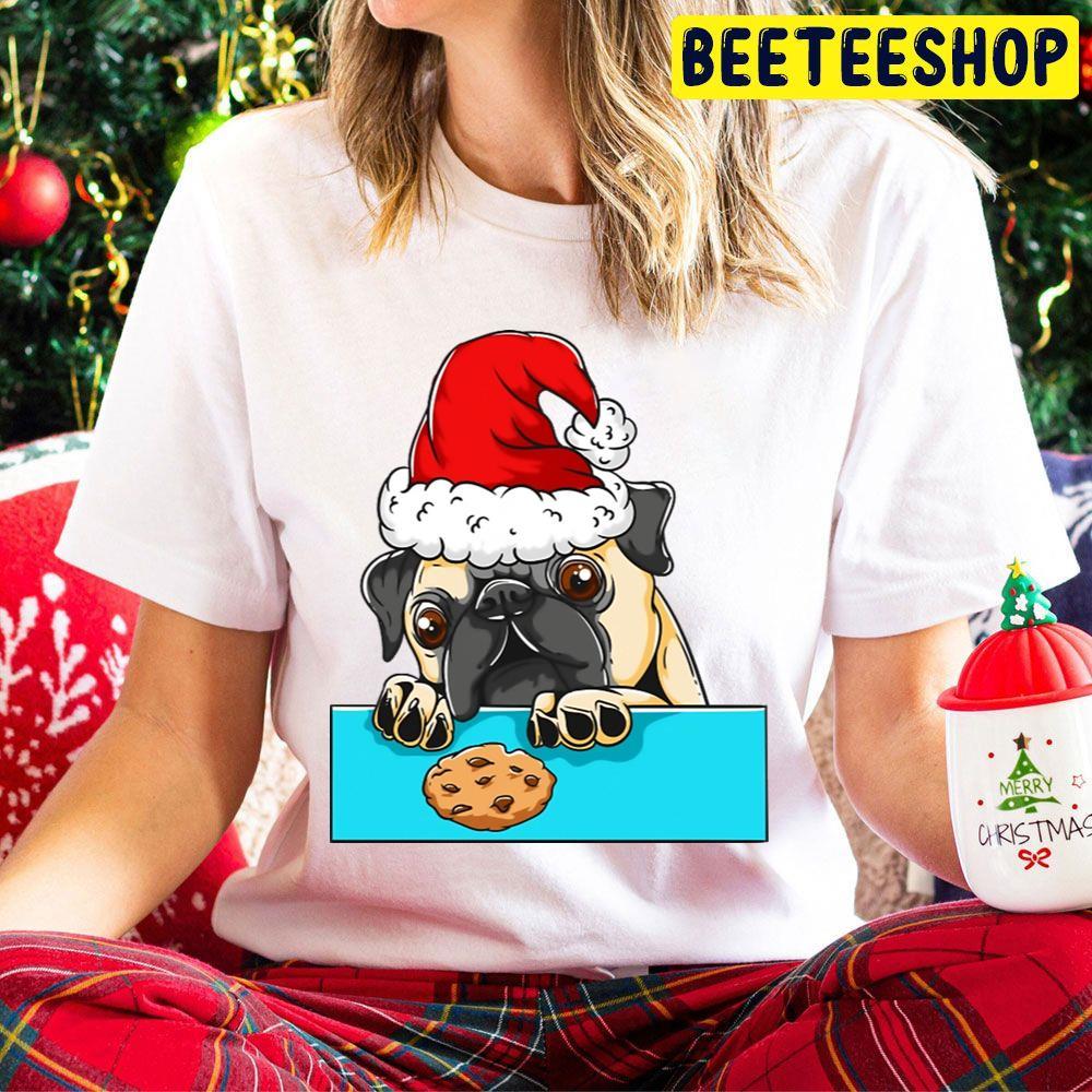 Pug Dog With Santa Claus Hat Funny Christmas Beeteeshop Trending Unisex Hoodie Pug Dog With Santa Claus Hat Funny Christmas Beeteeshop Trending Unisex Hoodie