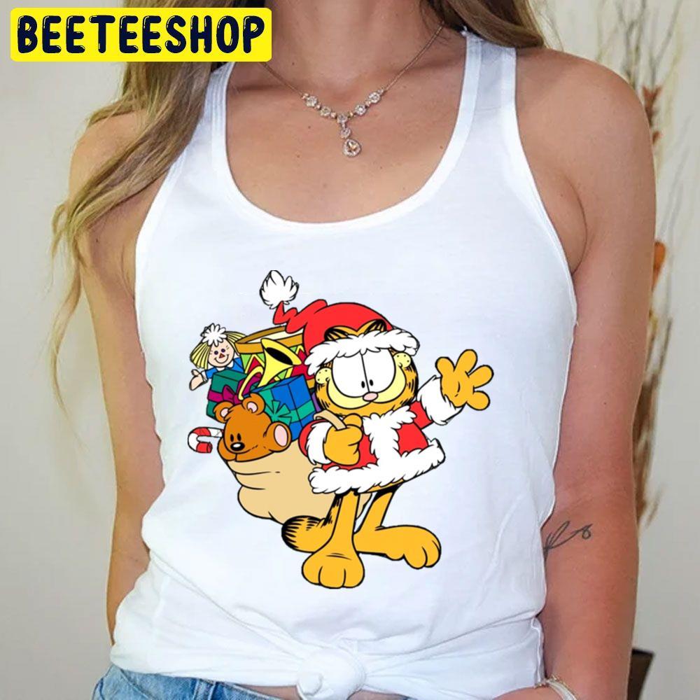 Santa Cat Garfield Beeteeshop Trending Unisex T-Shirt Santa Cat Garfield Beeteeshop Trending Unisex T-Shirt