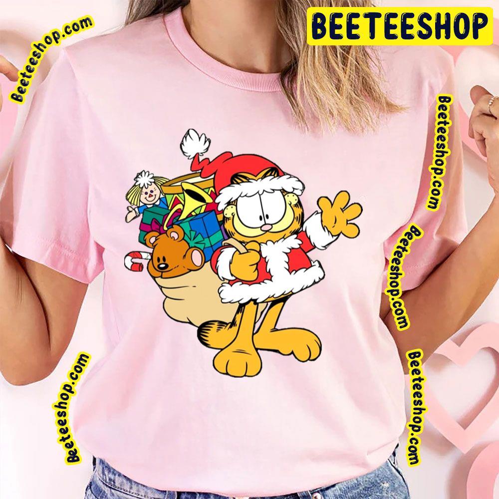 Santa Cat Garfield Beeteeshop Trending Unisex T-Shirt Santa Cat Garfield Beeteeshop Trending Unisex T-Shirt