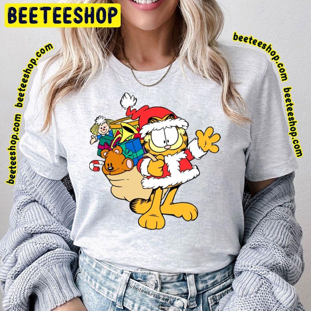 Santa Cat Garfield Beeteeshop Trending Unisex T-Shirt Santa Cat Garfield Beeteeshop Trending Unisex T-Shirt