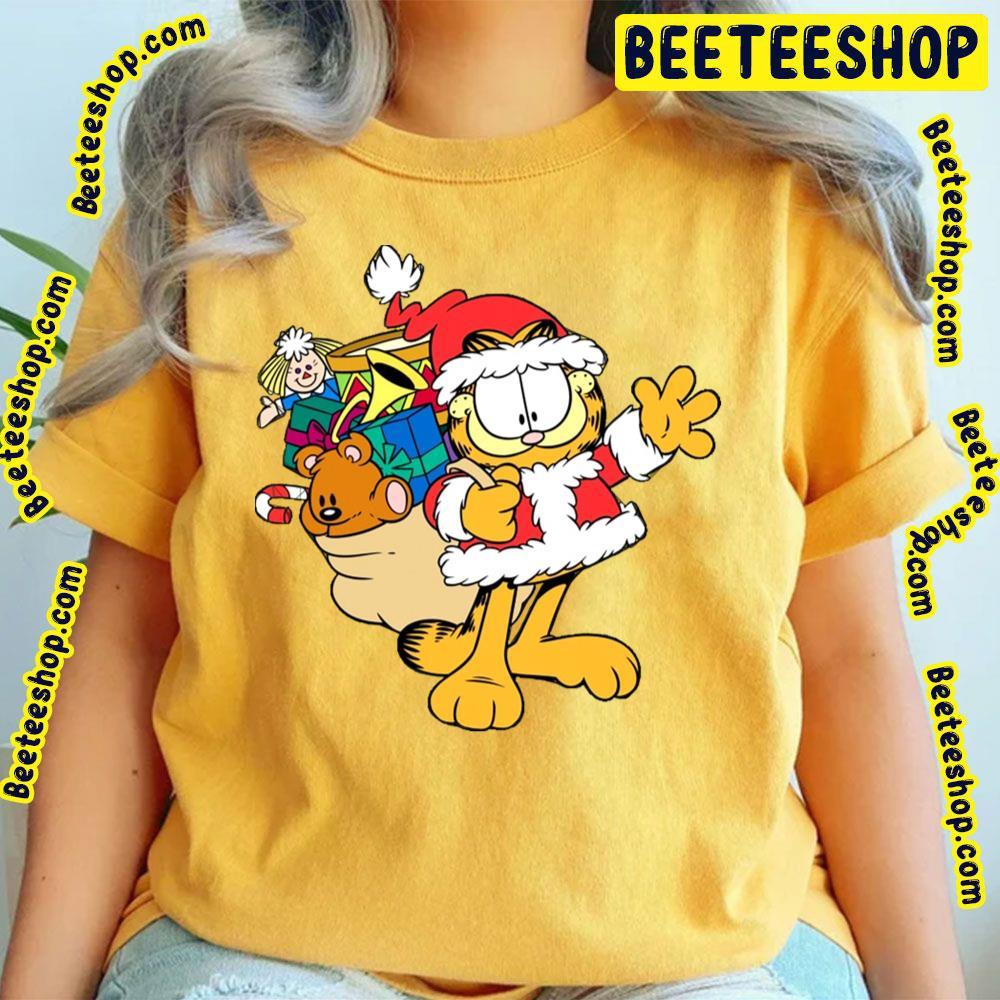 Santa Cat Garfield Beeteeshop Trending Unisex T-Shirt Santa Cat Garfield Beeteeshop Trending Unisex T-Shirt