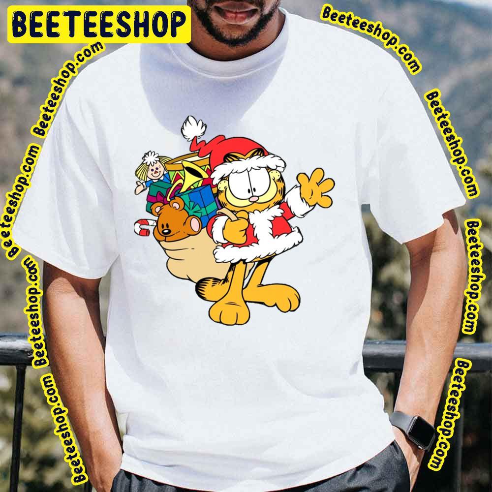 Santa Cat Garfield Beeteeshop Trending Unisex T-Shirt Santa Cat Garfield Beeteeshop Trending Unisex T-Shirt