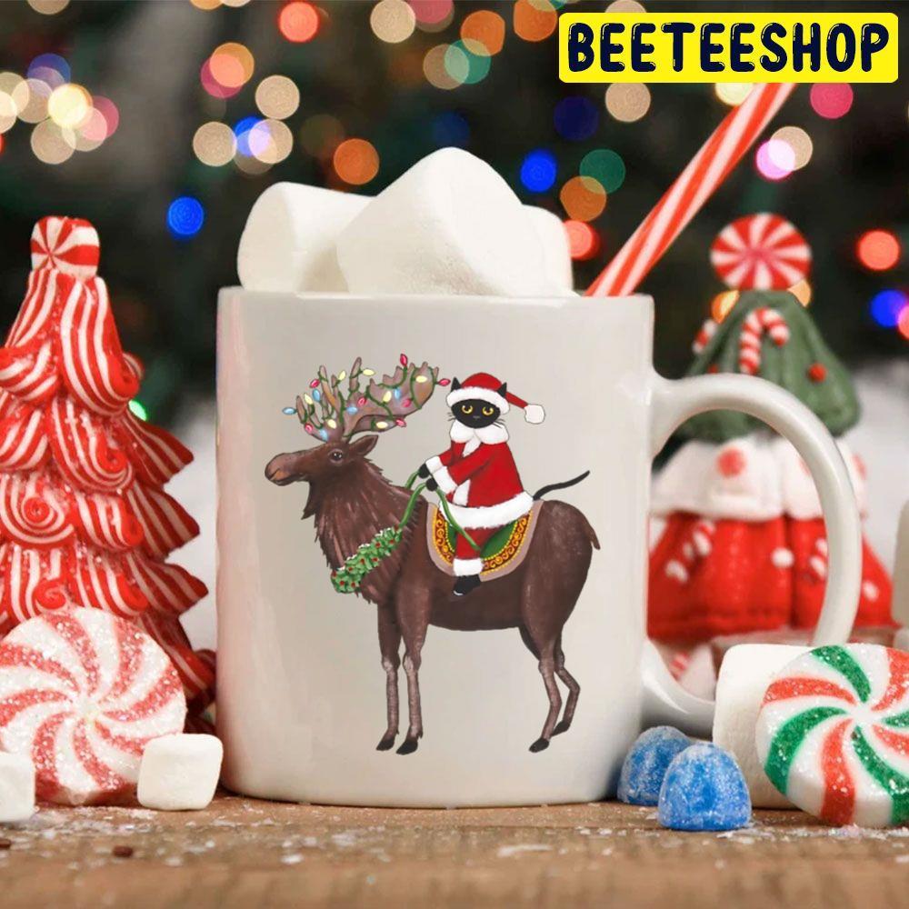 Santa Claws And Moose Christmas Beeteeshop Trending Unisex Hoodie Santa Claws And Moose Christmas Beeteeshop Trending Unisex Hoodie