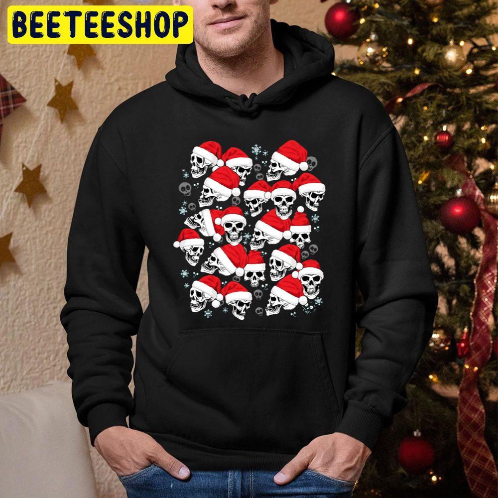 Skull Christmas Santa Skulls Beeteeshop Trending Unisex Sweatshirt Skull Christmas Santa Skulls Beeteeshop Trending Unisex Sweatshirt