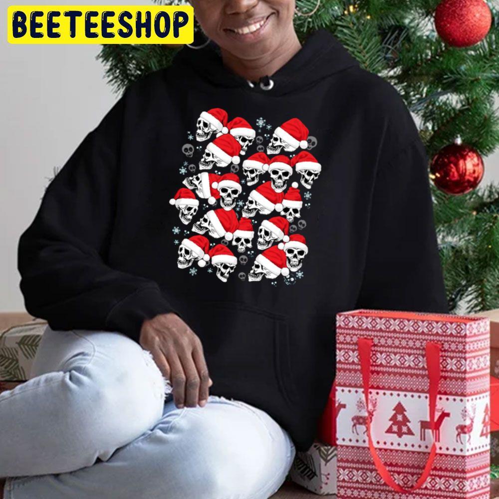 Skull Christmas Santa Skulls Beeteeshop Trending Unisex Sweatshirt Skull Christmas Santa Skulls Beeteeshop Trending Unisex Sweatshirt