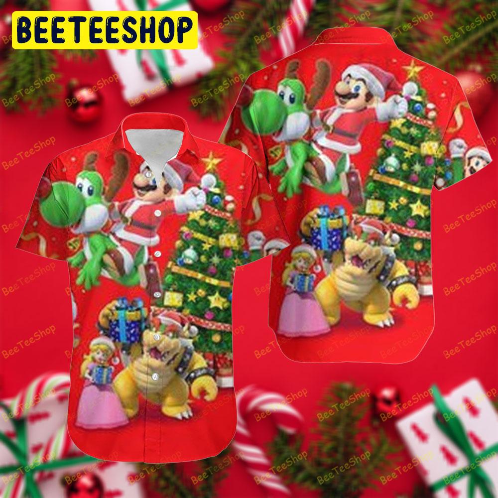 Super Mario Christmas 09 Trending Hawaii Shirt Super Mario Christmas 09 Trending Hawaii Shirt