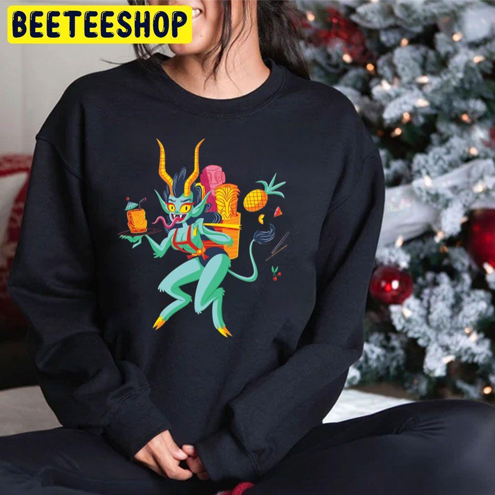 Tiki Krampus Christmas Beeteeshop Trending Unisex Sweatshirt Tiki Krampus Christmas Beeteeshop Trending Unisex Sweatshirt