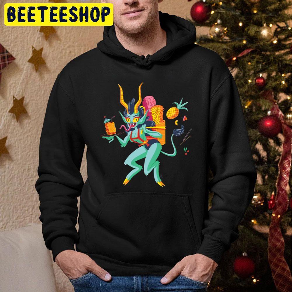 Tiki Krampus Christmas Beeteeshop Trending Unisex Sweatshirt Tiki Krampus Christmas Beeteeshop Trending Unisex Sweatshirt