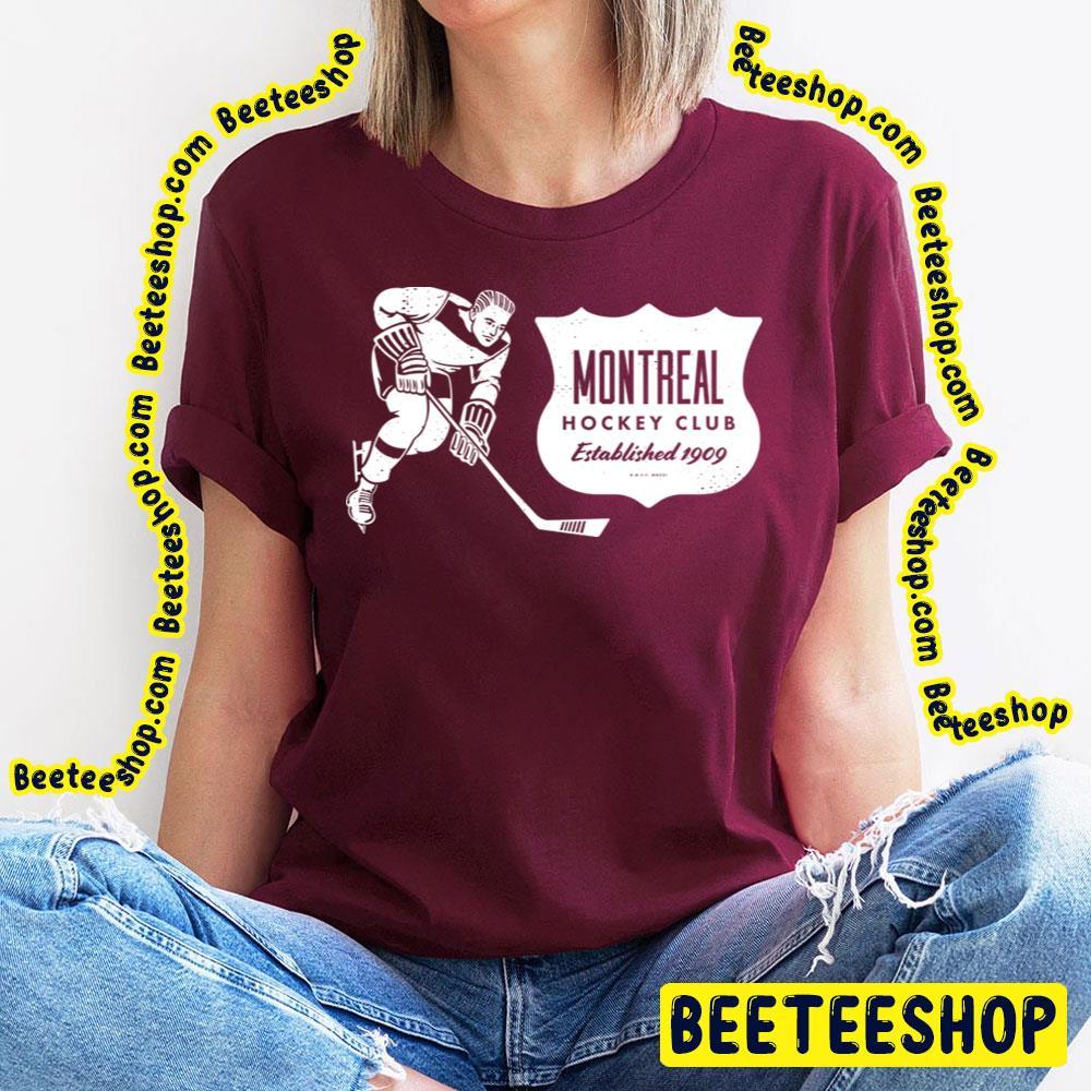 Vintage Hockey Style White Montreal Canadiens Unisex T-Shirt Vintage Hockey Style White Montreal Canadiens Unisex T-Shirt