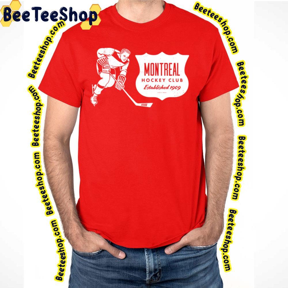 Vintage Hockey Style White Montreal Canadiens Unisex T-Shirt Vintage Hockey Style White Montreal Canadiens Unisex T-Shirt