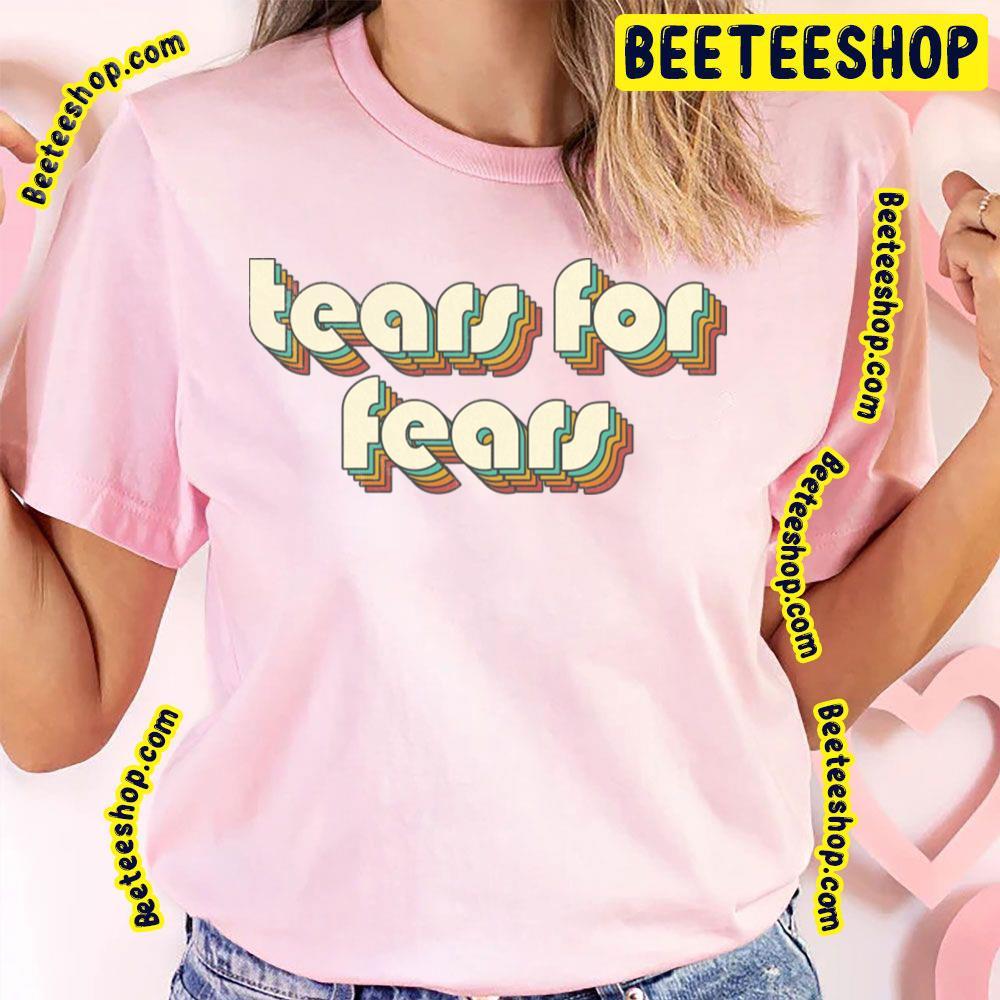 Vintage Rainbow Letters Distressed Tears For Fears Beeteeshop Trending Unisex T-Shirt Vintage Rainbow Letters Distressed Tears For Fears Beeteeshop Trending Unisex T-Shirt
