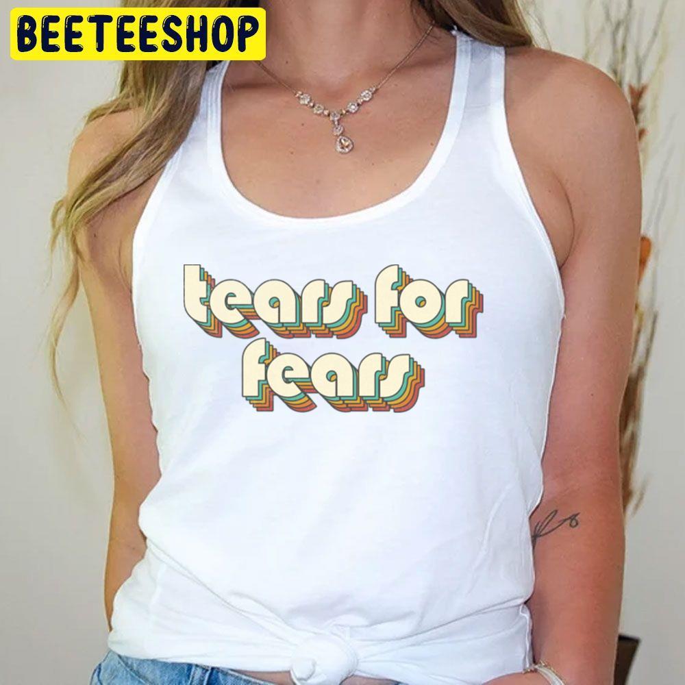Vintage Rainbow Letters Distressed Tears For Fears Beeteeshop Trending Unisex T-Shirt Vintage Rainbow Letters Distressed Tears For Fears Beeteeshop Trending Unisex T-Shirt