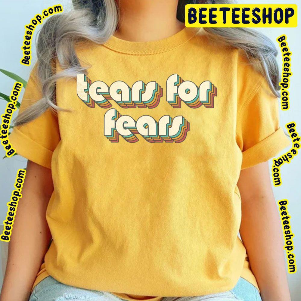 Vintage Rainbow Letters Distressed Tears For Fears Beeteeshop Trending Unisex T-Shirt Vintage Rainbow Letters Distressed Tears For Fears Beeteeshop Trending Unisex T-Shirt