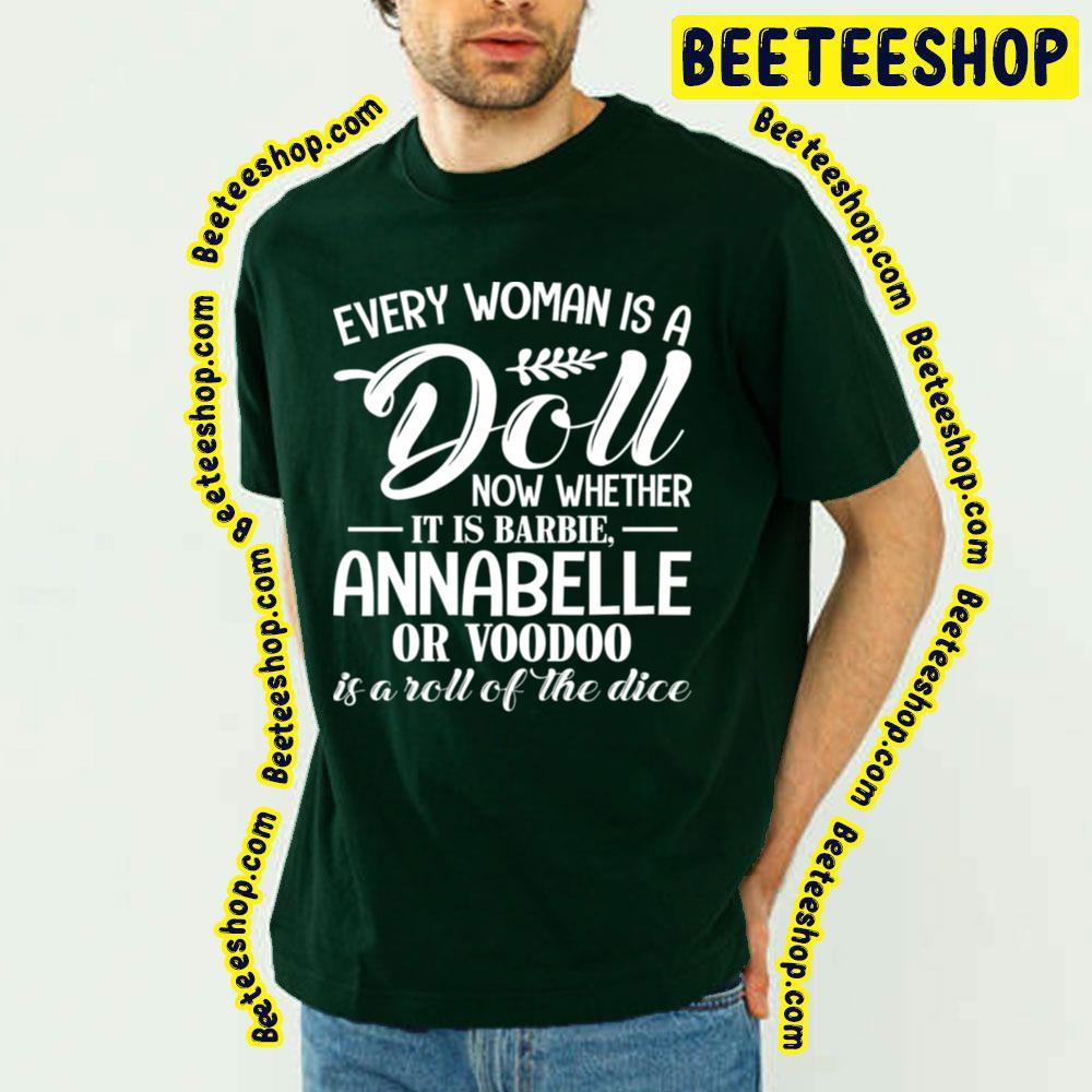 White Text Annabelle Dolls Beeteeshop Trending Unisex T-Shirt White Text Annabelle Dolls Beeteeshop Trending Unisex T-Shirt
