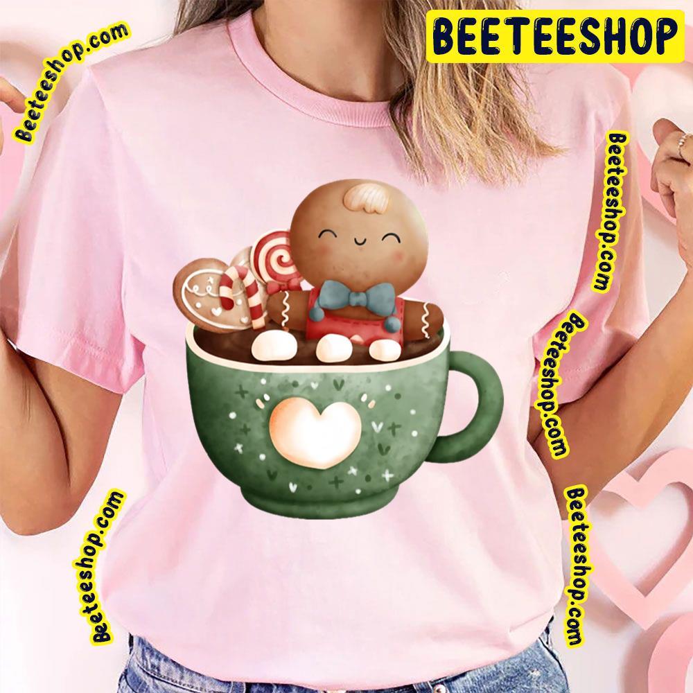Adorable Teacup With Candy A Gingerbread Christmas Unisex T-Shirt Adorable Teacup With Candy A Gingerbread Christmas Unisex T-Shirt