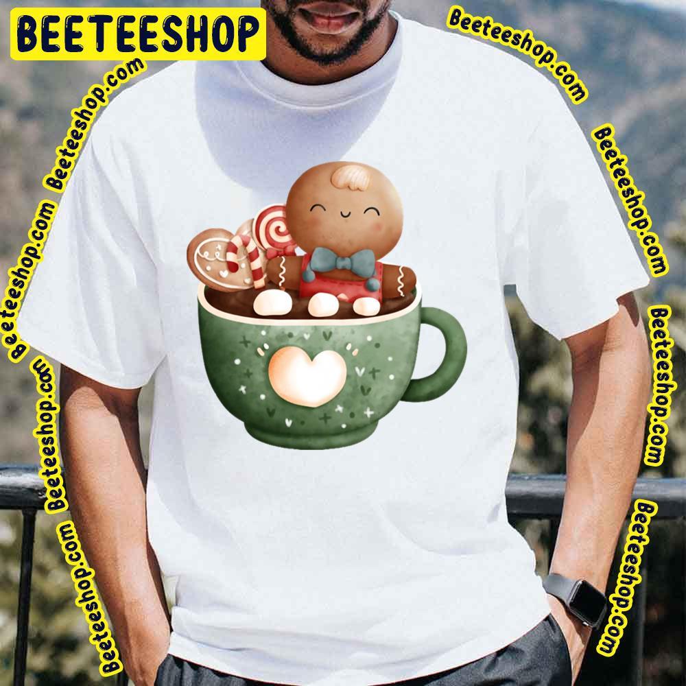 Adorable Teacup With Candy A Gingerbread Christmas Unisex T-Shirt Adorable Teacup With Candy A Gingerbread Christmas Unisex T-Shirt