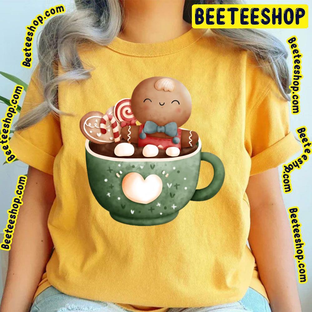 Adorable Teacup With Candy A Gingerbread Christmas Unisex T-Shirt Adorable Teacup With Candy A Gingerbread Christmas Unisex T-Shirt