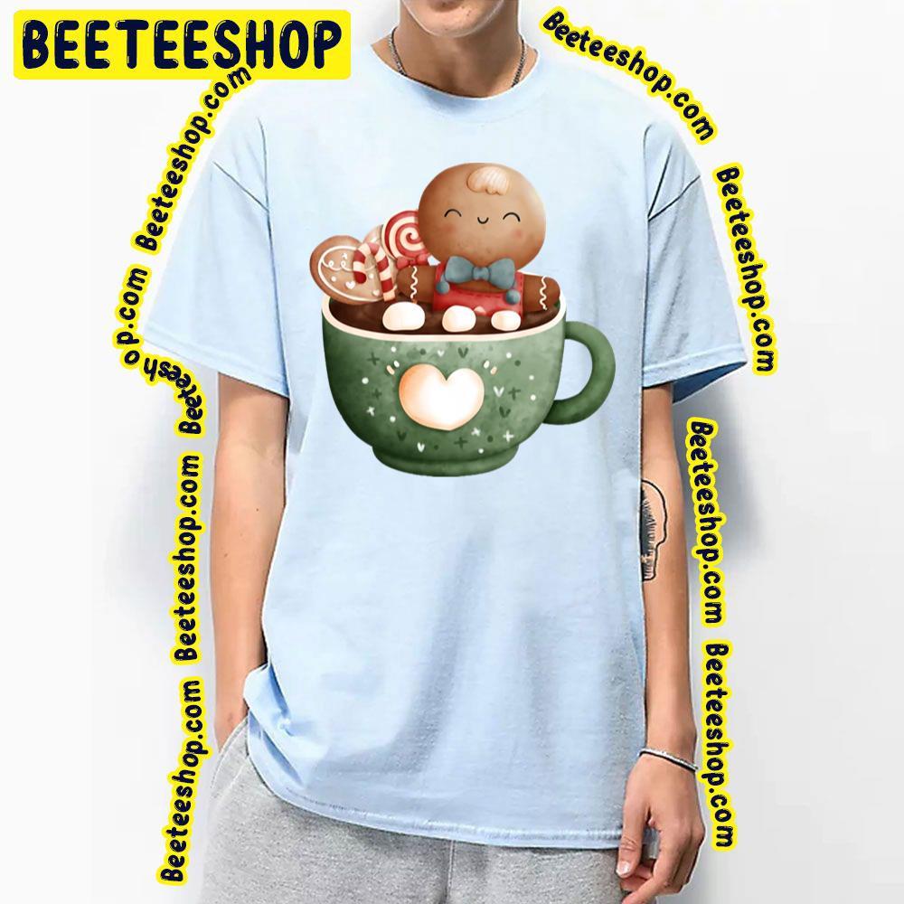 Adorable Teacup With Candy A Gingerbread Christmas Unisex T-Shirt Adorable Teacup With Candy A Gingerbread Christmas Unisex T-Shirt