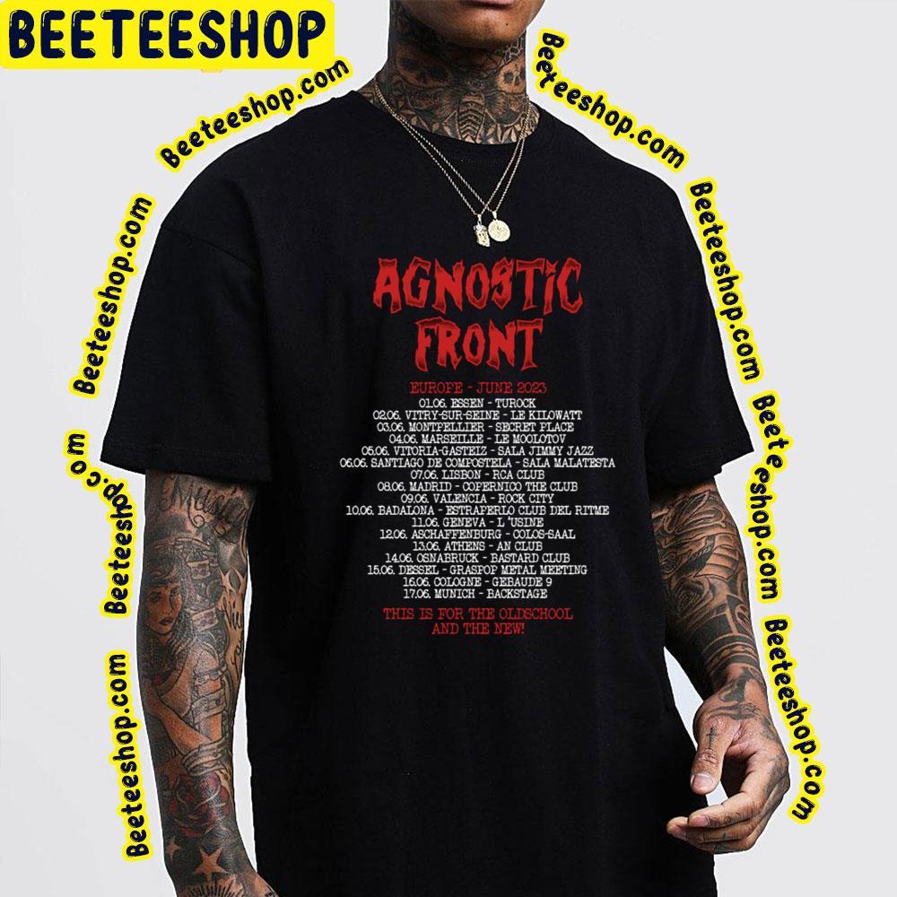 Agnostic Front Eu June 2023 Beeteeshop Trending Unisex T-Shirt Agnostic Front Eu June 2023 Beeteeshop Trending Unisex T-Shirt