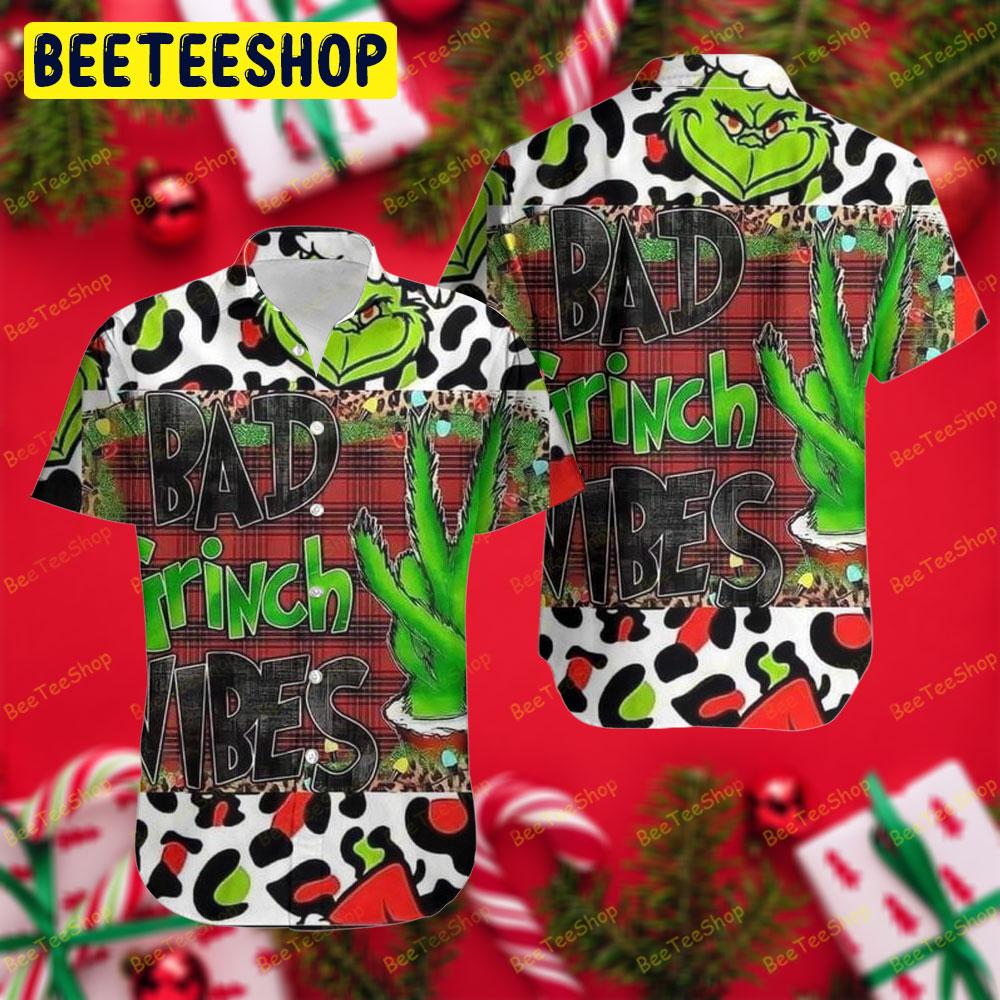 Bad Grinch Vibes Trending Hawaii Shirt Bad Grinch Vibes Trending Hawaii Shirt