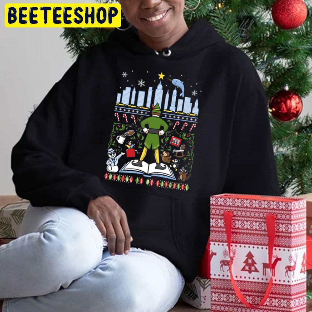 Beautiful City Smiling Is My Favorite Elf Christmas Beeteeshop Trending Unisex Hoodie Beautiful City Smiling Is My Favorite Elf Christmas Beeteeshop Trending Unisex Hoodie