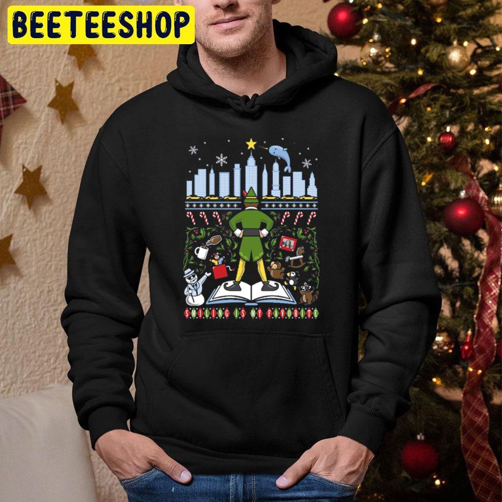Beautiful City Smiling Is My Favorite Elf Christmas Beeteeshop Trending Unisex Hoodie Beautiful City Smiling Is My Favorite Elf Christmas Beeteeshop Trending Unisex Hoodie