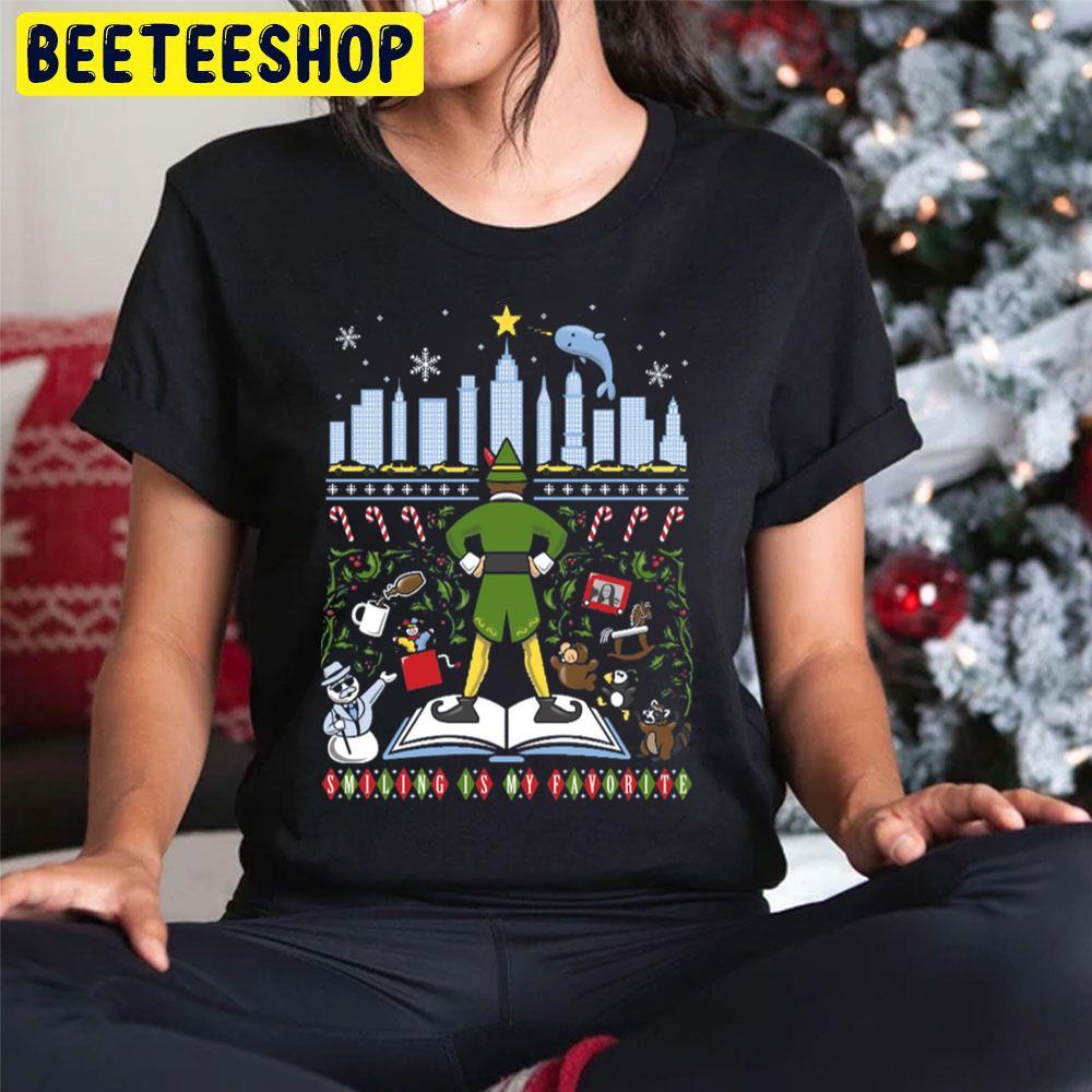 Beautiful City Smiling Is My Favorite Elf Christmas Beeteeshop Trending Unisex Hoodie Beautiful City Smiling Is My Favorite Elf Christmas Beeteeshop Trending Unisex Hoodie