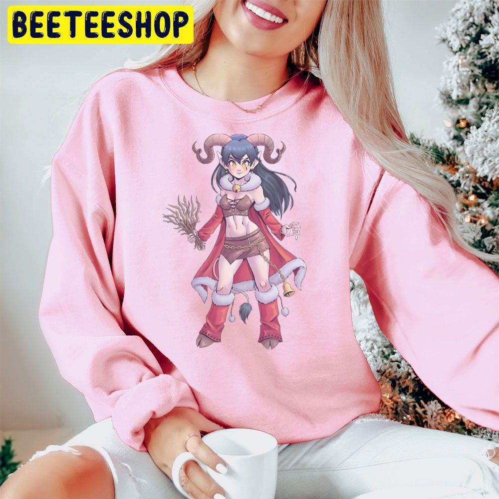 Beautiful Girl Krampus Christmas Beeteeshop Trending Unisex Hoodie Beautiful Girl Krampus Christmas Beeteeshop Trending Unisex Hoodie