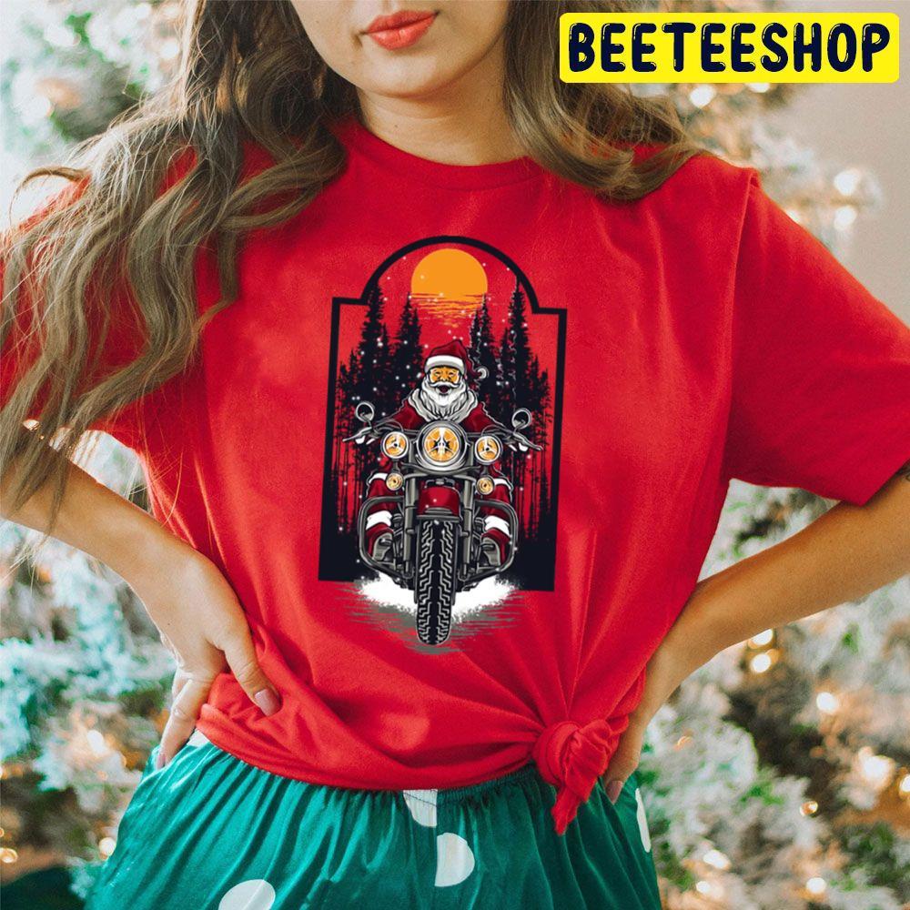 Biker Santa Claus Christmas Motorcycle Beeteeshop Trending Unisex Hoodie Biker Santa Claus Christmas Motorcycle Beeteeshop Trending Unisex Hoodie